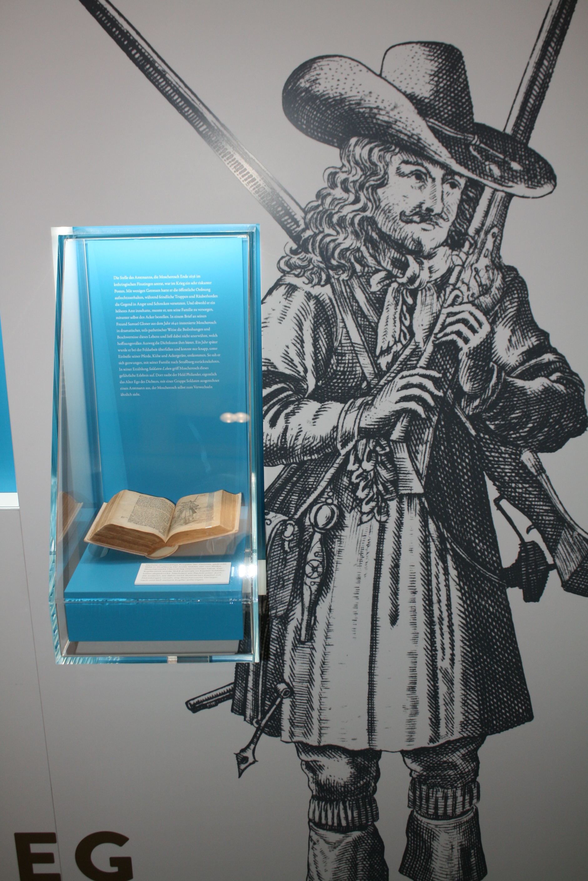 Johann Michael Moscherosch und sein Wirken erhalten Raum im Foyer des Willstätter Rathauses.