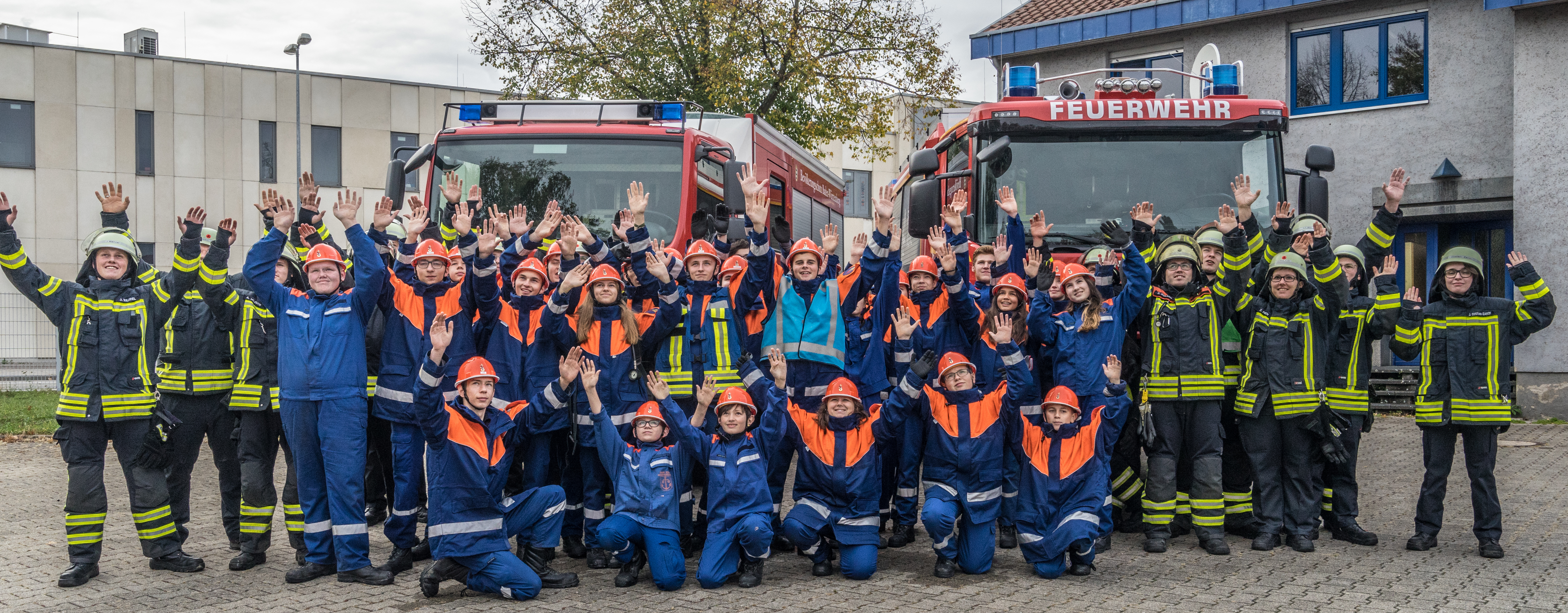 Geschafft: die Jugendfeuerwehr nach der 24-Stunden-Übung