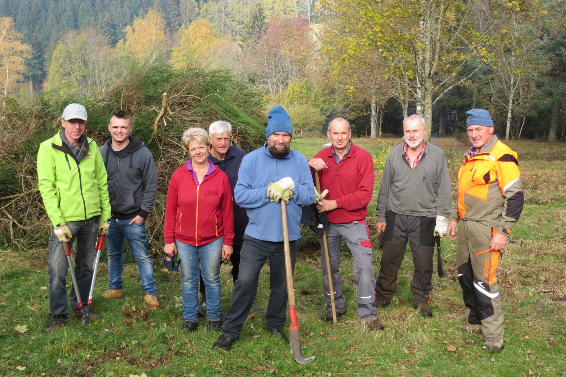 Zweiter Aktionstag von Ehrenamtlichen zur Landschaftspflege