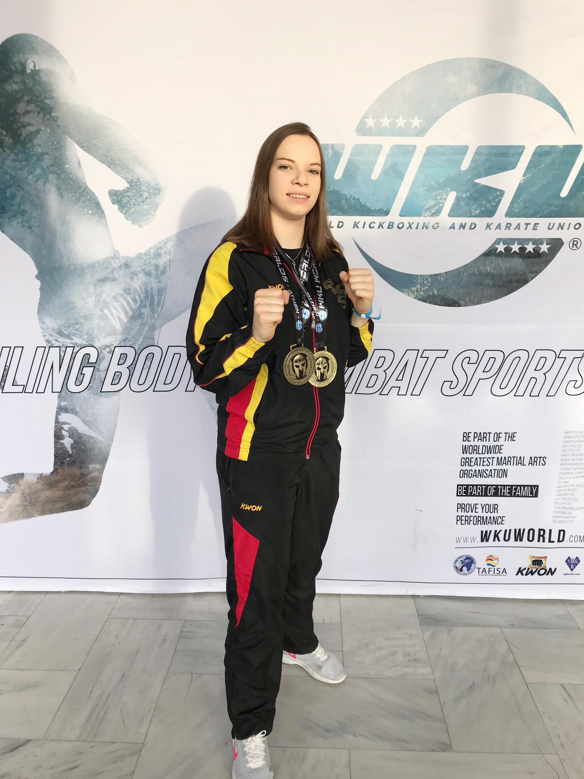Jenny Dahlström gewann bei den Weltmeisterschaften im Kickboxen Gold und Silber.