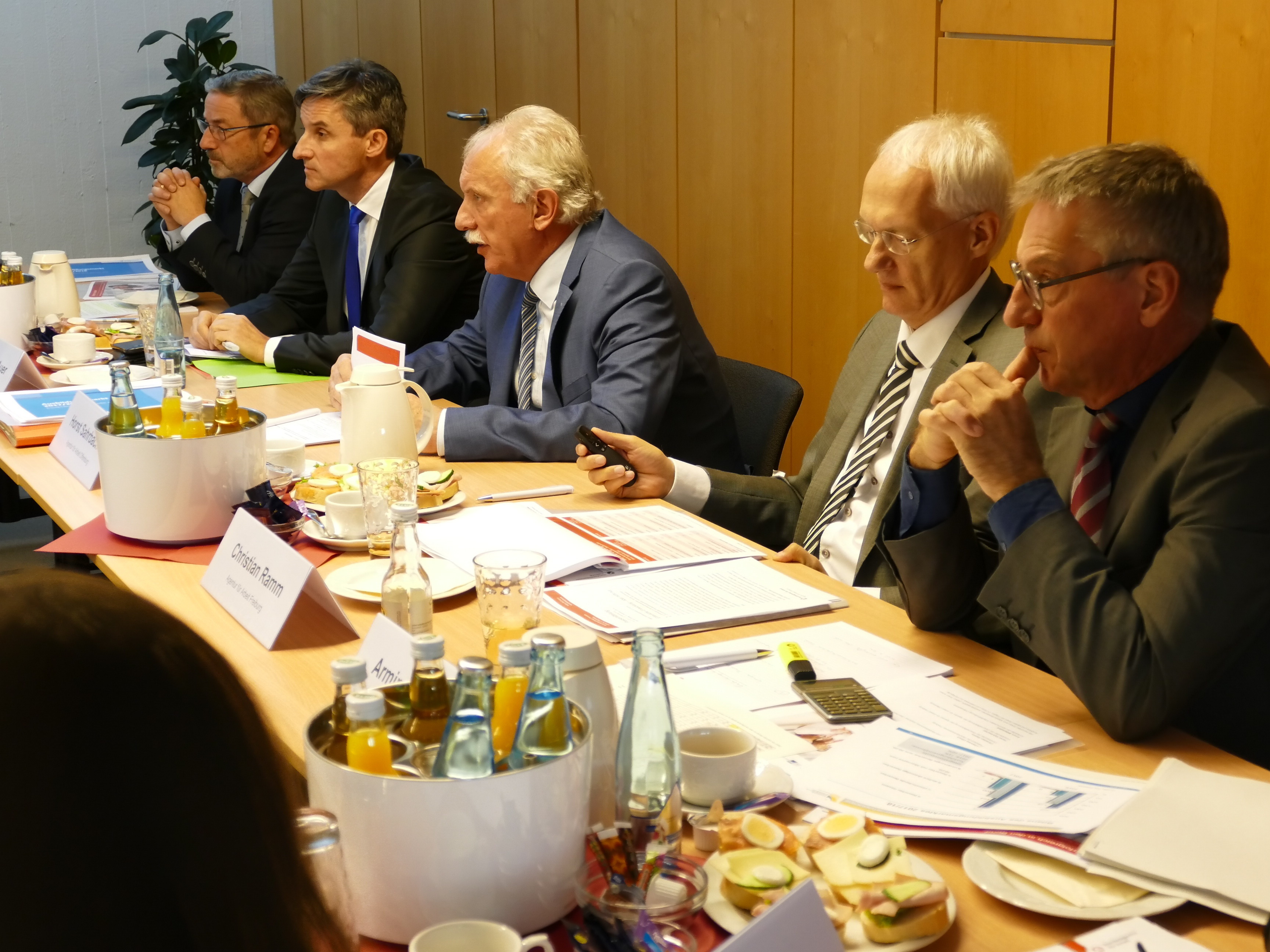 Von links: Johannes Ullrich, Steffen Auer, Horst Sahrbacher, Christian Ramm, Armin Mittelstädt