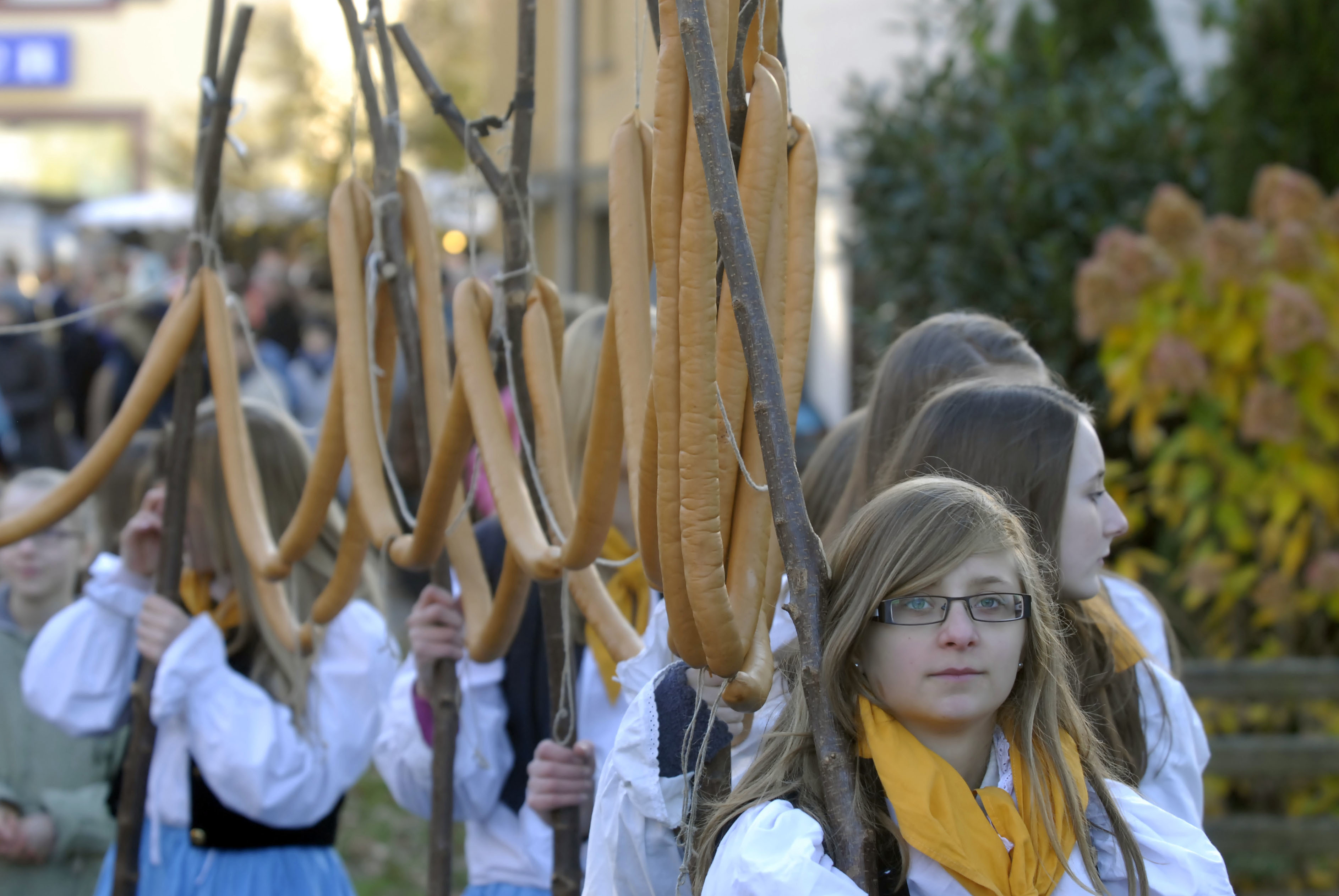 17 Ellen lang ist die berühmte Seelbacher Katharinenwurst.