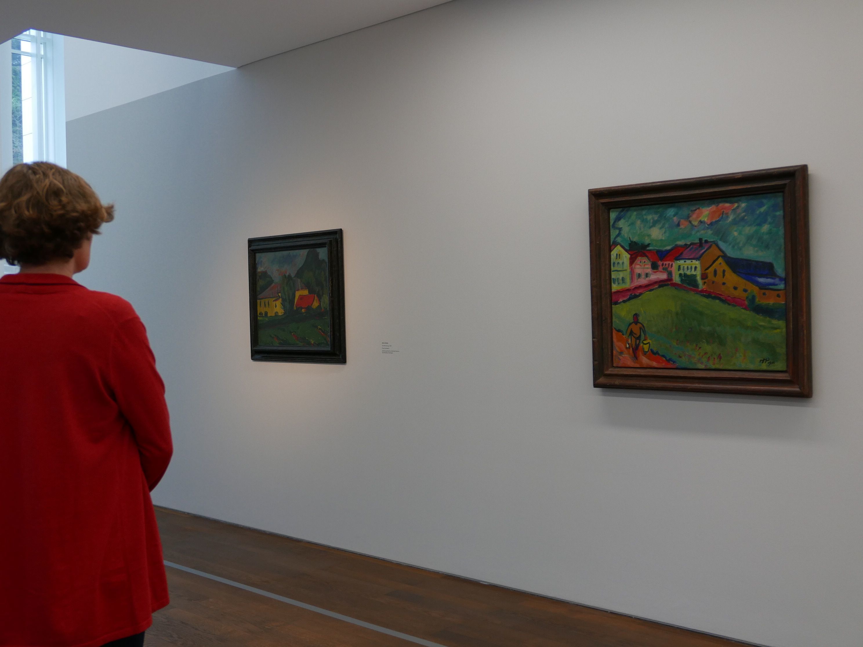 Blick in die Ausstellung "Die Brücke"
