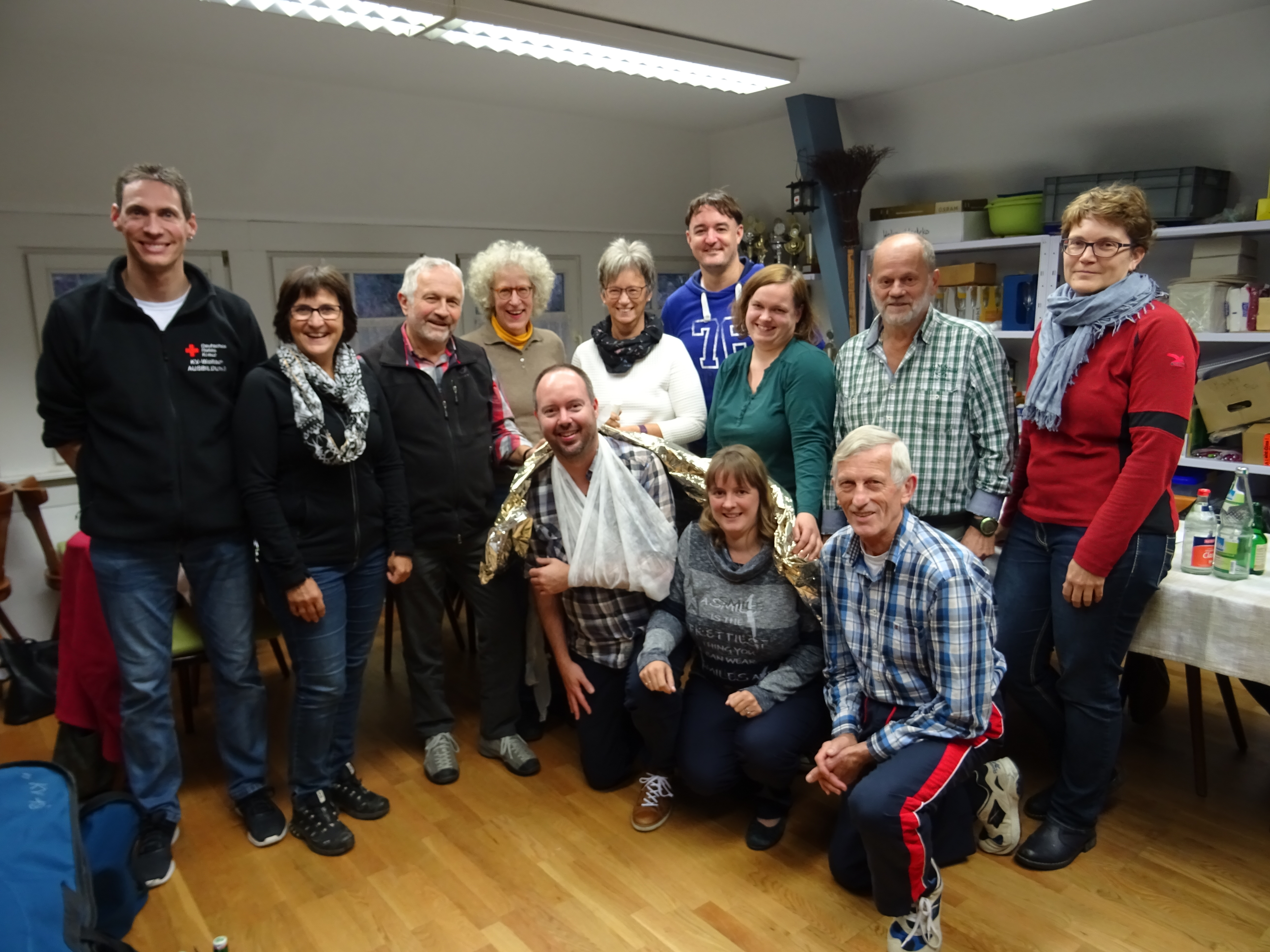 Gruppenbild beim Erste-Hilfe-Kurs des Schwarzwaldvereins