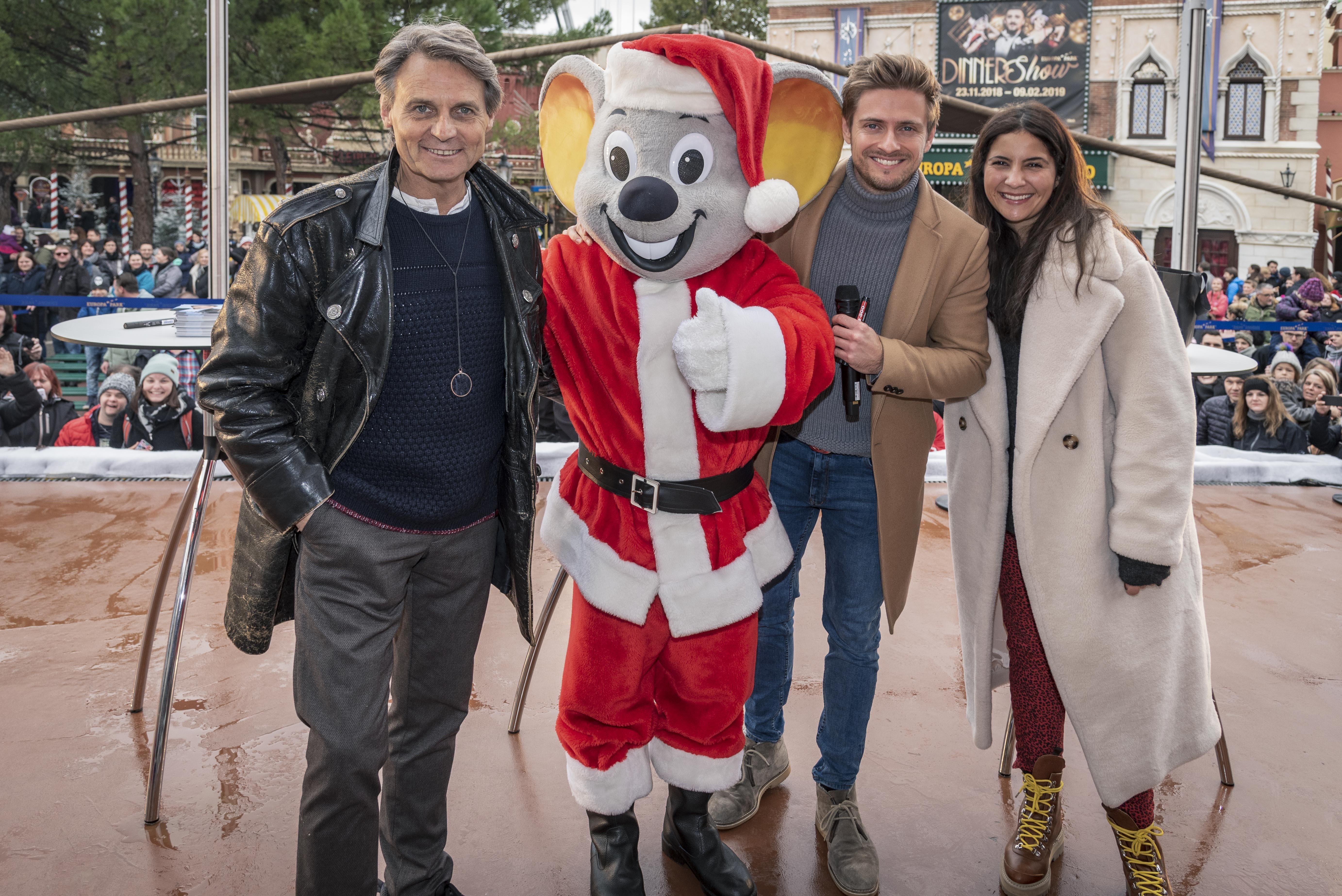 Die GZSZ-Stars mit Ed Euromaus im Europa-Park