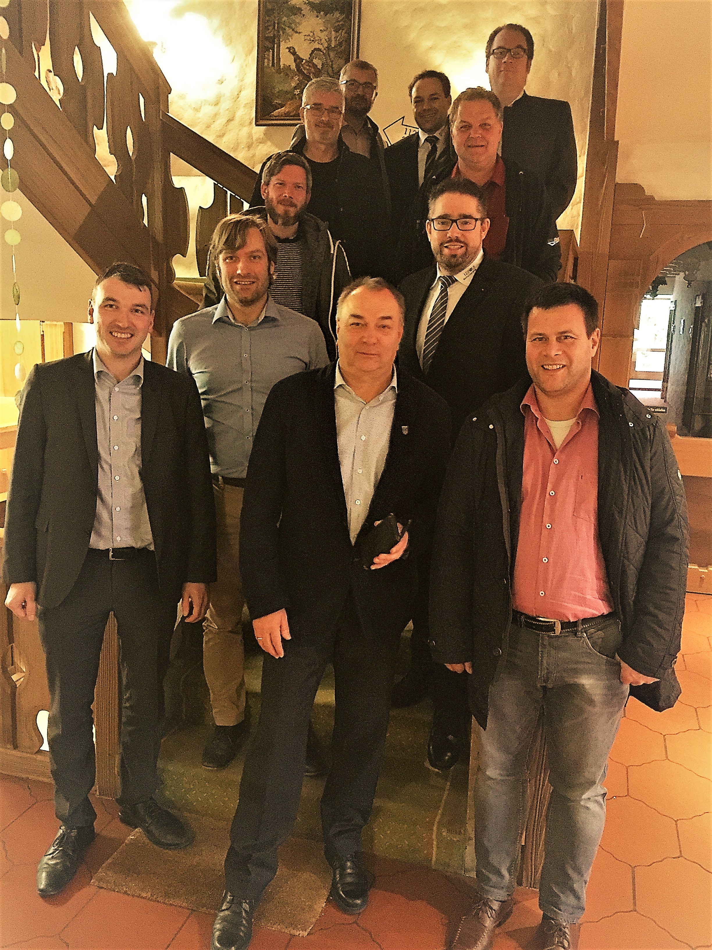 Von links nach rechts: Thomas Geppert, Matthias Geiger, Sebastian Paschun, Meinrad Borho, Robert Mauerlechner, Reinhold Waidele, Florian Künstle, Pascal Schiefer, Lothar Echle, Ralf Müller, Bruno Heil, Meinrad Borho. (Nicht auf dem Bild die Teilnehmer Reinhard Georg Koch, Julian Koch)