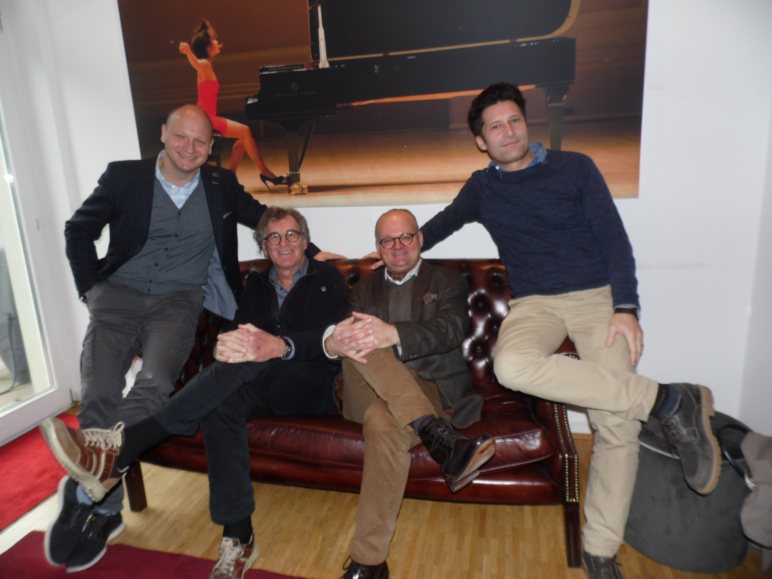 Die Köpfe, die hinter dem neuen Jazz-Festival stecken (von links): Dominic Müller, Jürgen Siegloch, Claudio Labianca und Lawrence Grey.
