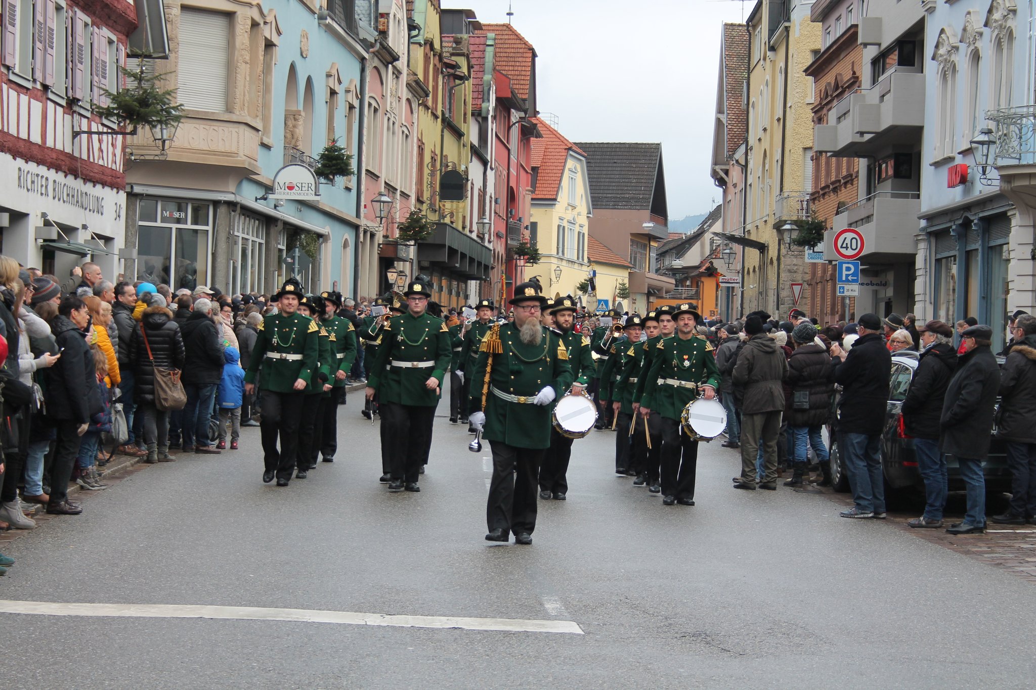 Silvesteraufmarsch und Empfang Bürgermedaille für Heinz Scherzinger