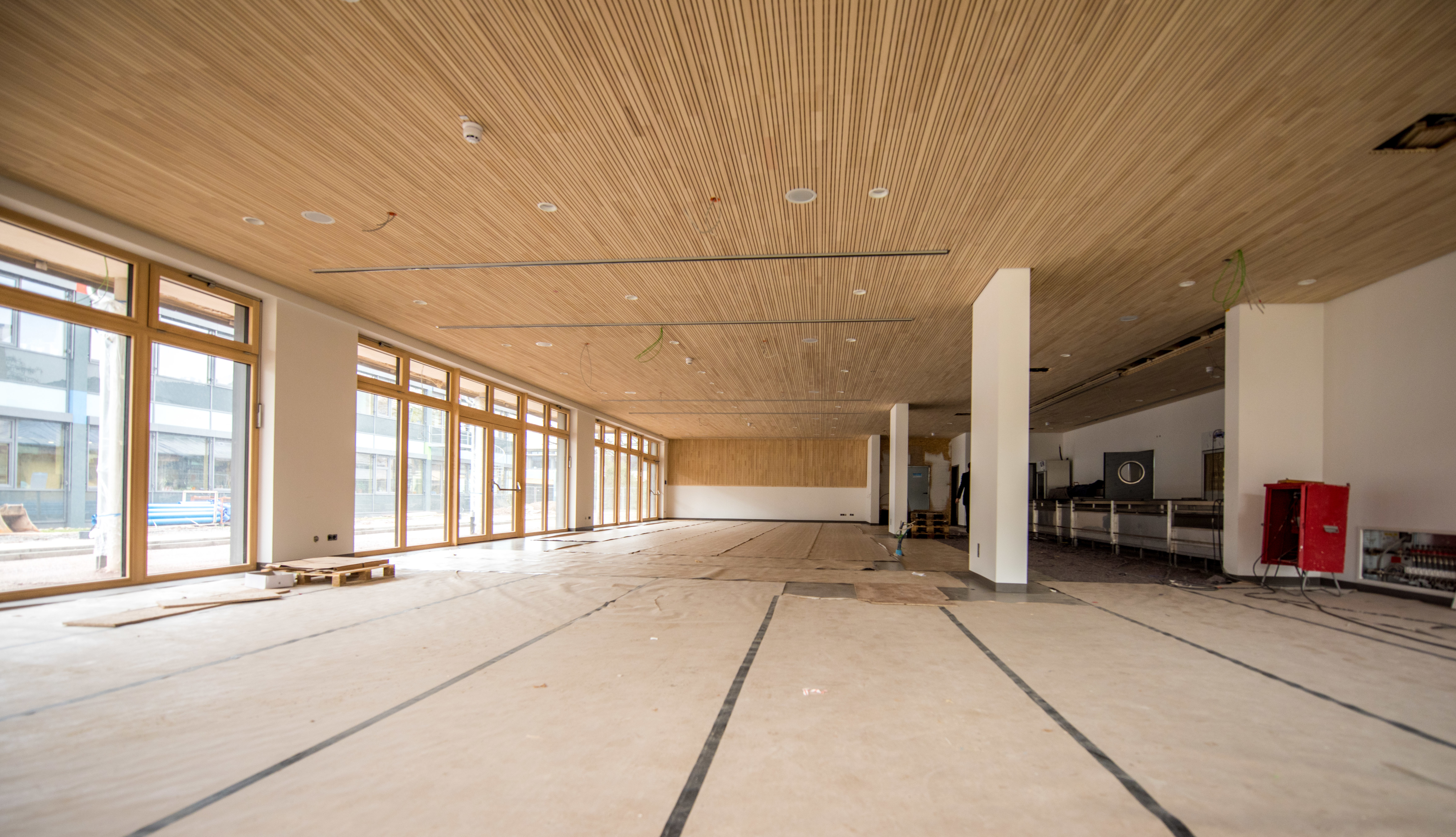 Blick ins Innere der Erweiterung des Erhard-Schrempp-Schulzentrums in Gengenbach