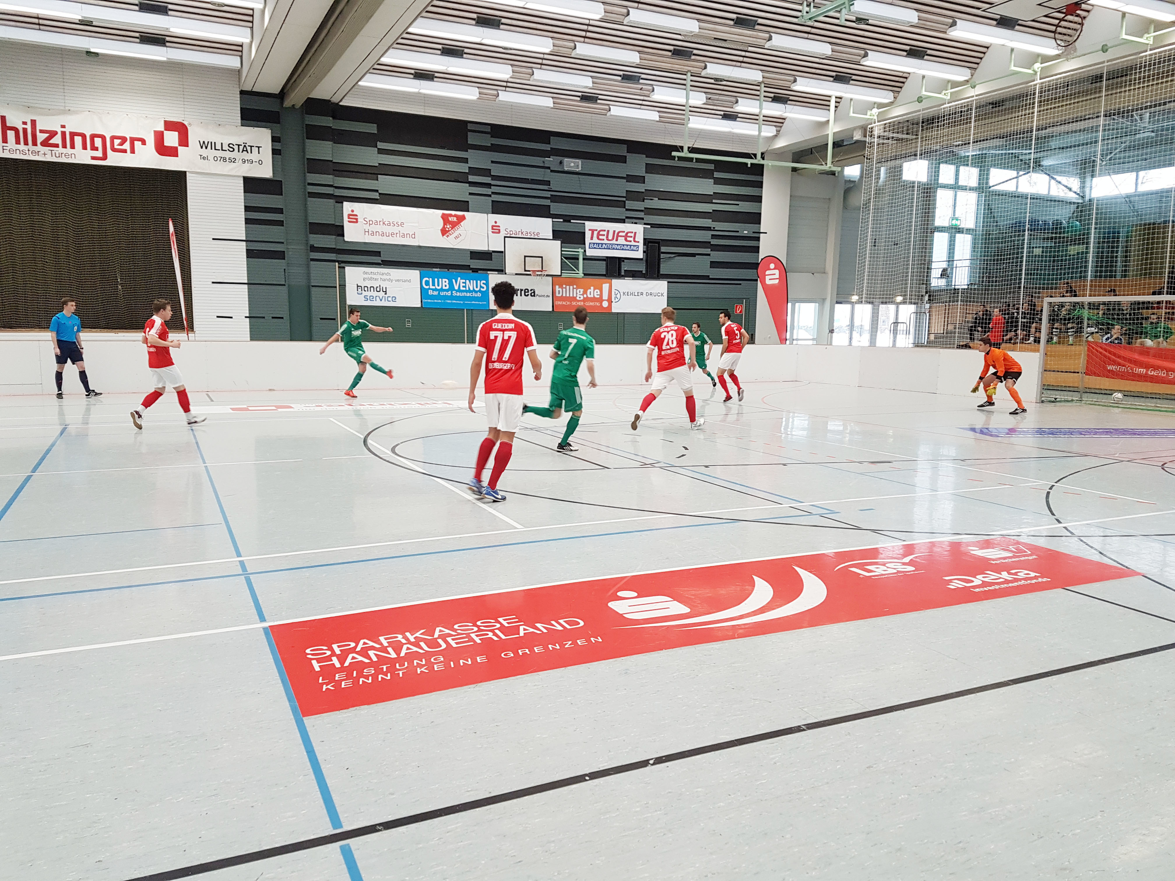 Bild vom Spiel OFV gegen den FV Schutterwald aus dem vergangenen Jahr in der Willstätter Hanauerland-Halle.