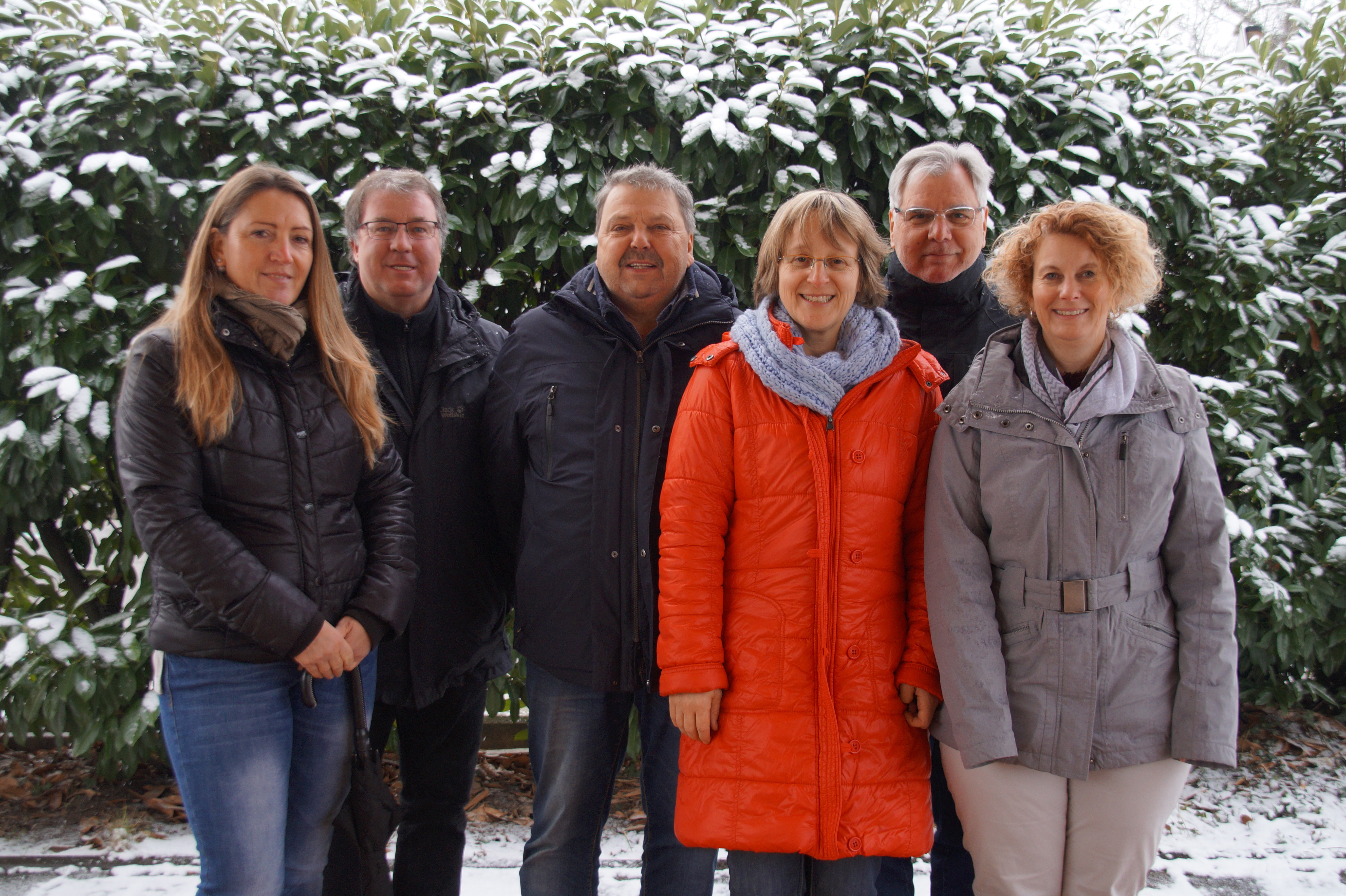 Die Gesichter der BV OG-Süd e.V. (v. l.): Nicole Kiefer, Matthias Drescher, Heinz Hättig, Annette Drescher, Eugen Leschke, Heidi Egg, es fehlen Elvis Wolf und Roland Stritt.