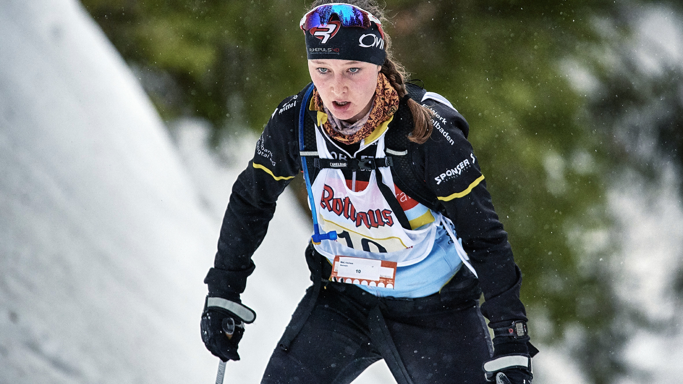 MTB-Ass Clarissa Mai überrascht bei ihrer Skilanglaufpremiere die Spezialisten.