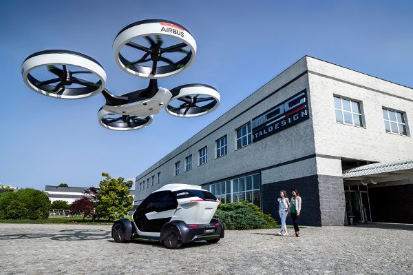 Flinker Shuttle: So sieht die Lufttaxi-Studie Pop.up Next von Ital-Design aus.