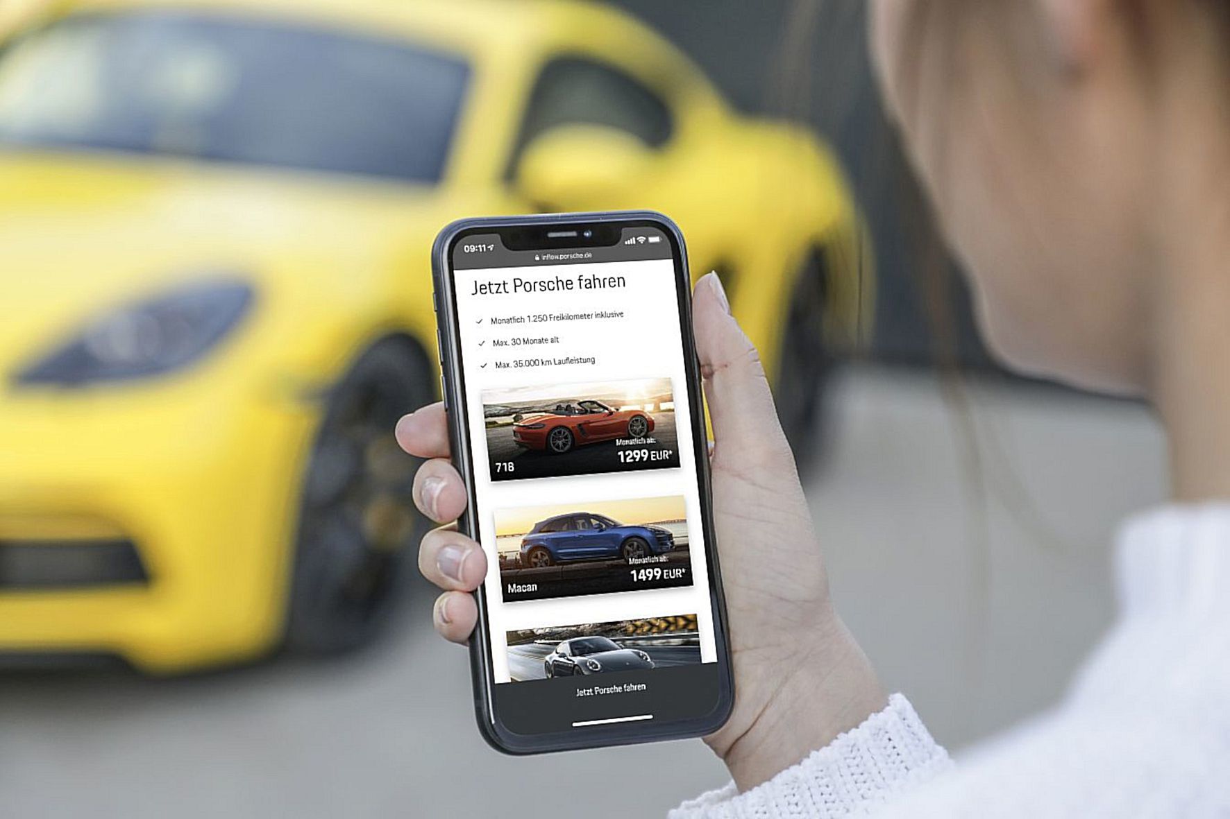 Wer angibt hat mehr vom Leben: Auto per App gibt es für Abonnenten. Sie sollen ab 1.299 Euro im Monat dabei sein.