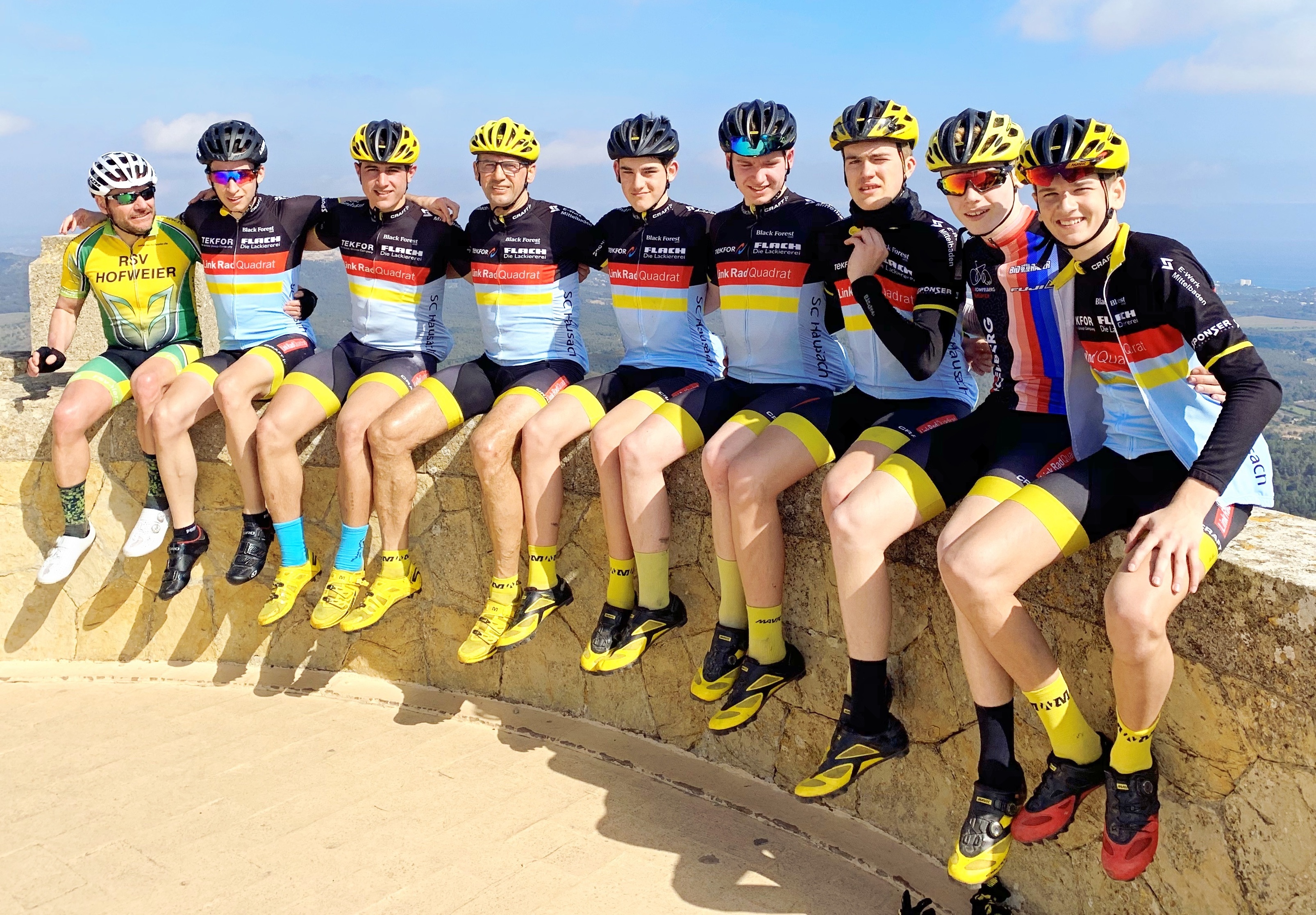 Hoffen auf eine vielversprechende Saison. Die Mountainbiker des SC Hausach/Team LinkRadQuadrat