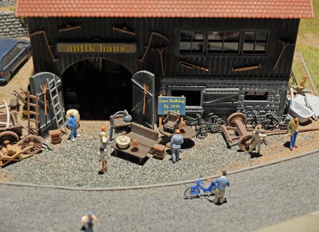 Liebe zum Detail, das sich auf jedem Anlagenmodell der Ausstellung zeigt.  | Foto: Alfred Schramm