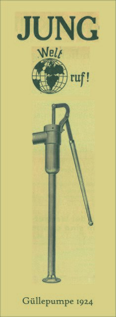 Wer hat die schönste Güllepumpe? – Mit handgetriebenen Güllepumpen für die Landwirtschaft startete auch die Erfolgsgeschichte des Unternehmens aus Steinhagen.  | Foto: Quelle: Pentair Jung Pumpen/ TRD mobil