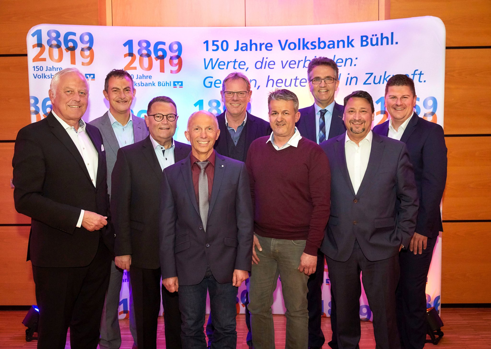 150 Jahre Volksbank Bühl Spende an regionale Vereine Rheinau