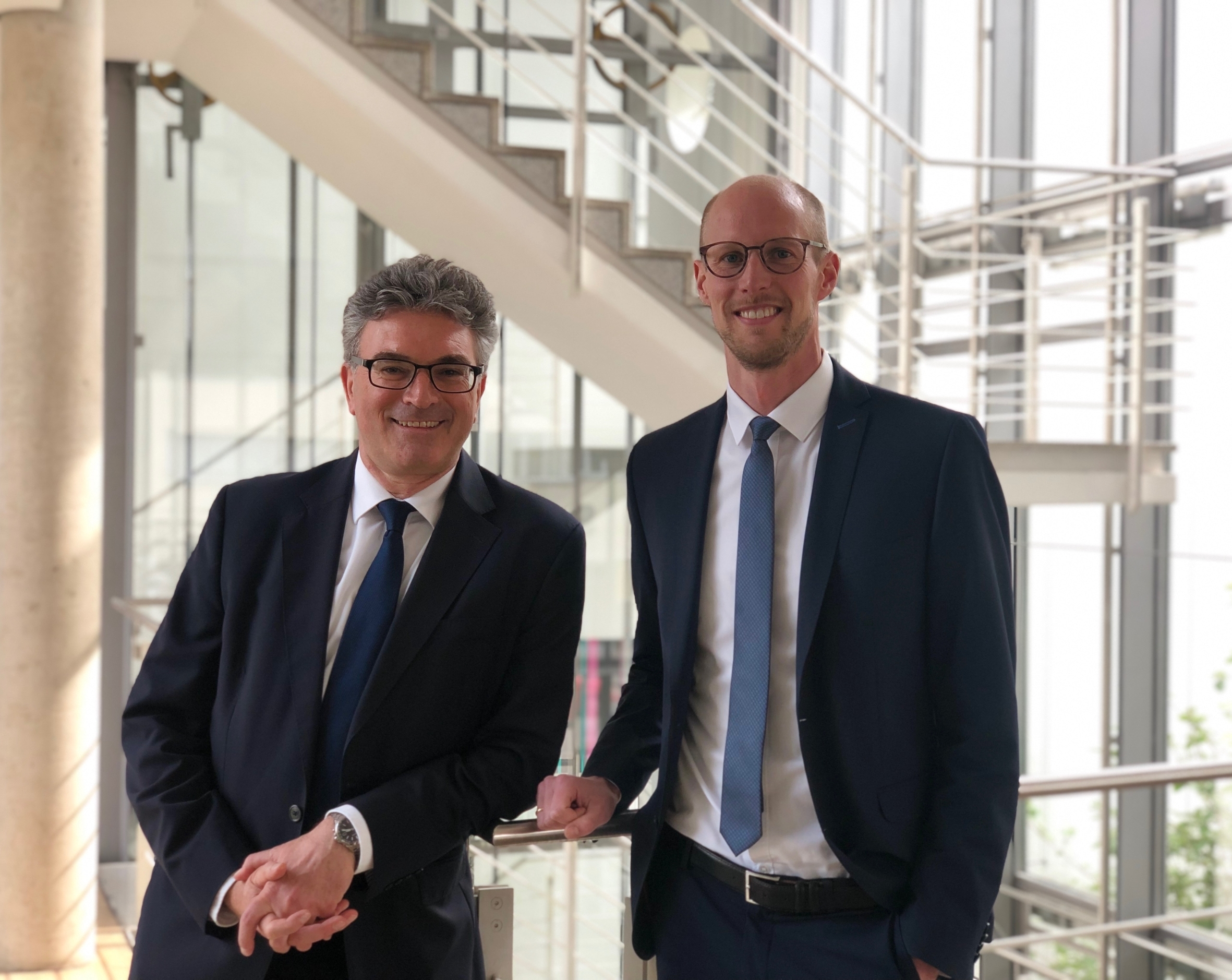 Das neue Duo an der Spitze der IHK Südlicher Oberrhein (v. l.): Dr. Dieter Salomon und Alwin Wagner.