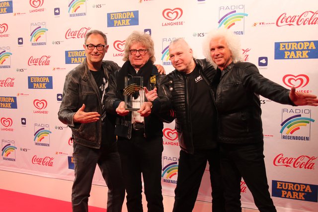 "The Lords" galten in den 60er-Jahren als die deutsche Antwort auf die "Beatles". Seit fast 60 Jahren machen sie Musik. In Rust erhielten sie nun den Award "Lifetime 2018". | Foto: ag/fu