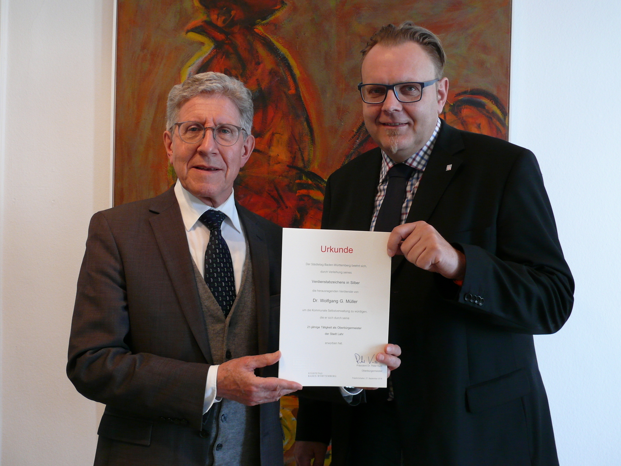 Wolfgang G. Müller (l.) und Guido Schöneboom