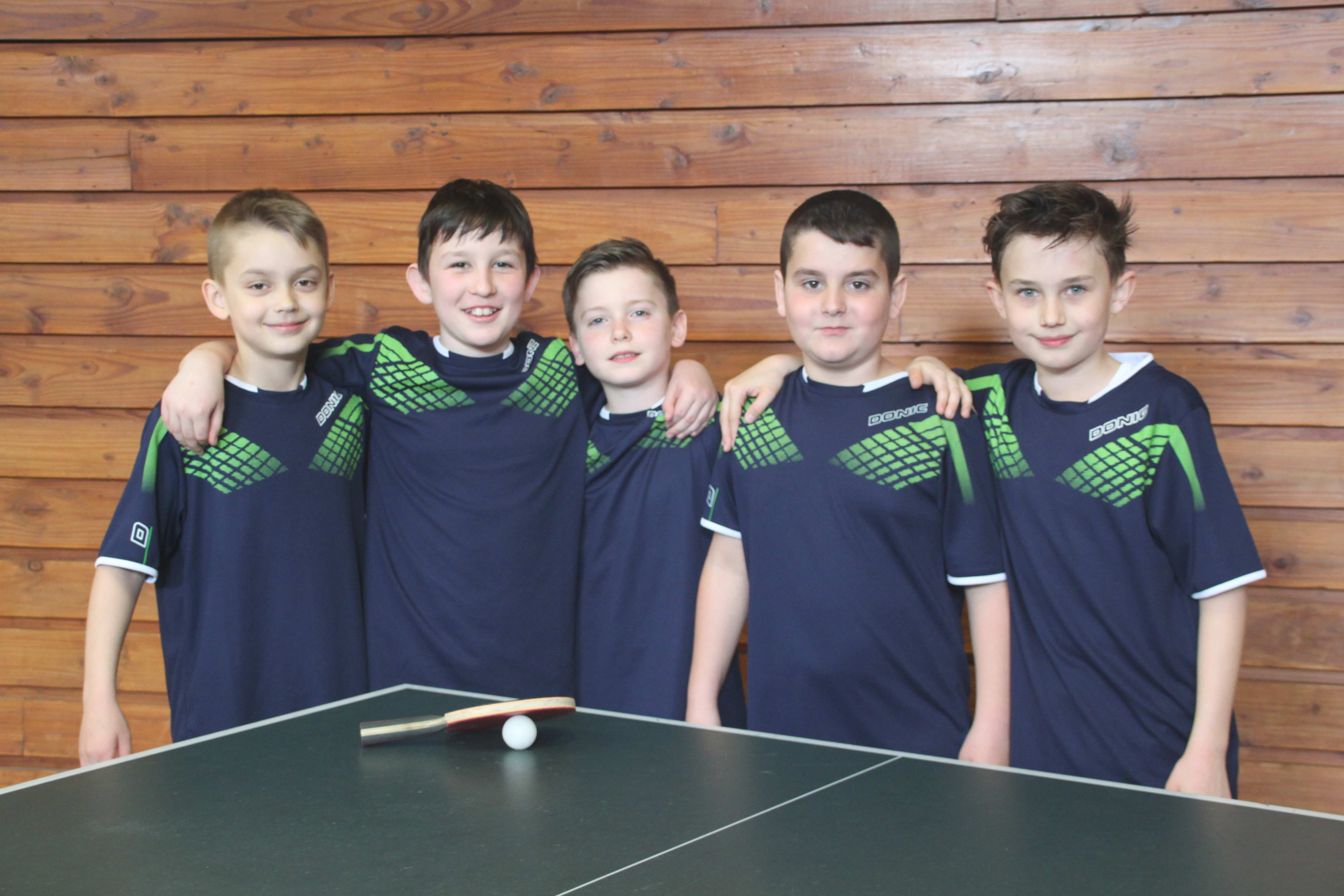 Die erfolgreichen Minis: Leonidas Maier, Philip Blum, Finn Roth, Louis Minaz und David Mai