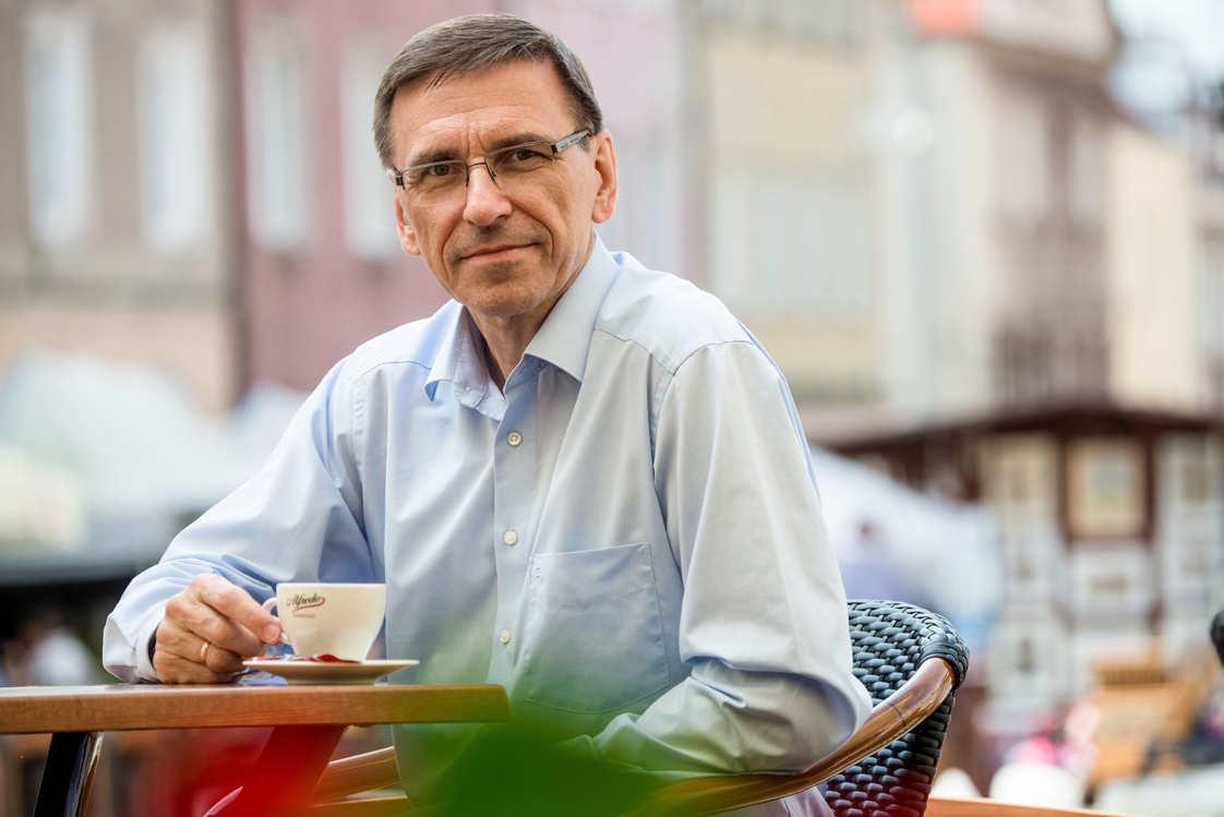 Olsztyns Stadtpräsident Piotr Grzymowicz freut sich über die dynamische Entwicklung der Hauptstadt des Ermlands und Masuren.