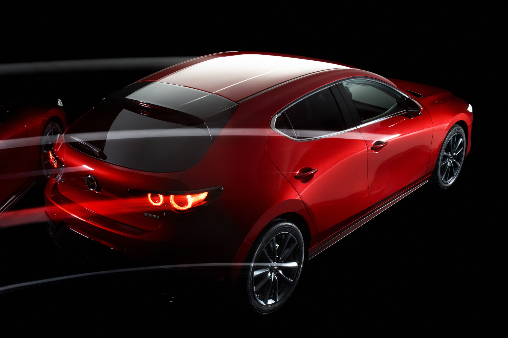 – Diese Aufnahme des Mazda3 steht für den Begriff Befreiung.