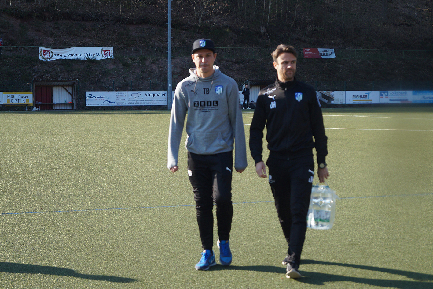 Die beiden Trainer des SC Durbachtal Jan Haist (rechts) und Thomas Brombach hätten gerne weiter gespielt.