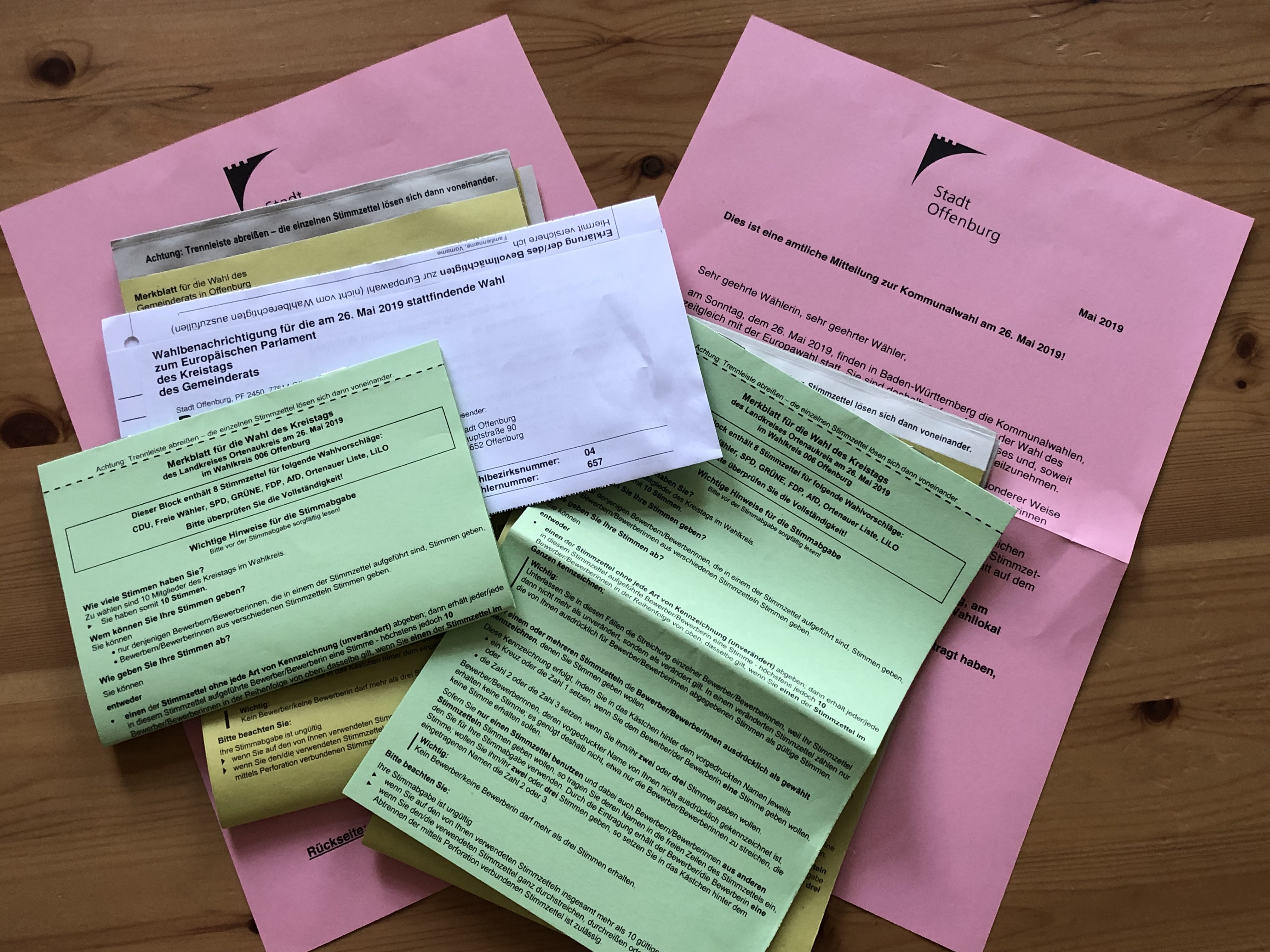 Die Wahlunterlagen für die Kommunalwahlen wurden bereits verschickt.