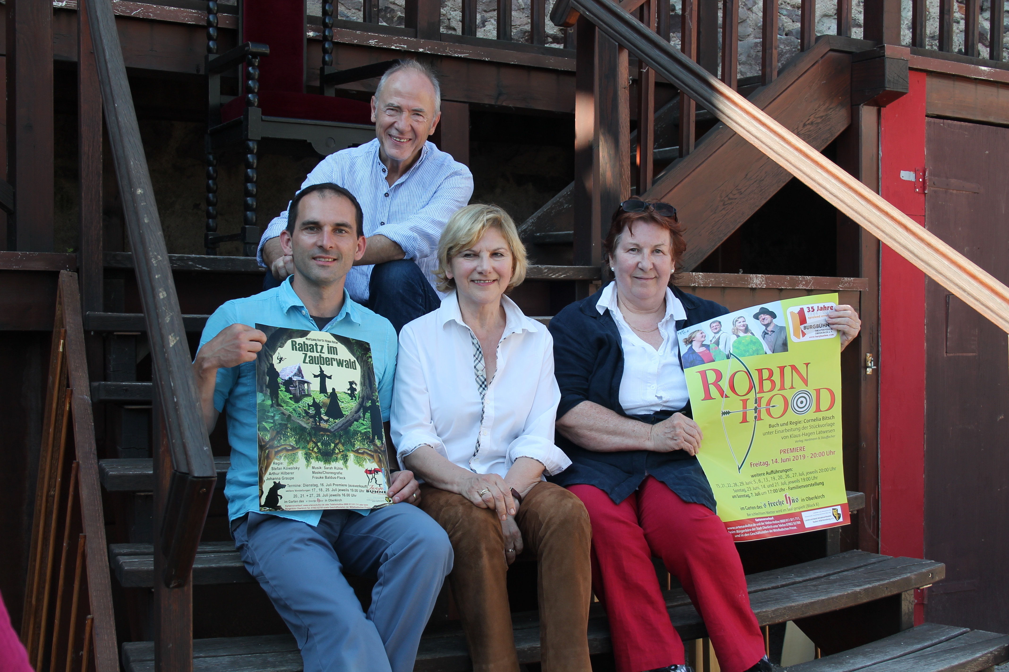 Stefan Kowalsky, Arthur Hilberer, Johanna Graupe und Cornelia Bitsch (v. l.) freuen sich auf die neue Spielzeit.