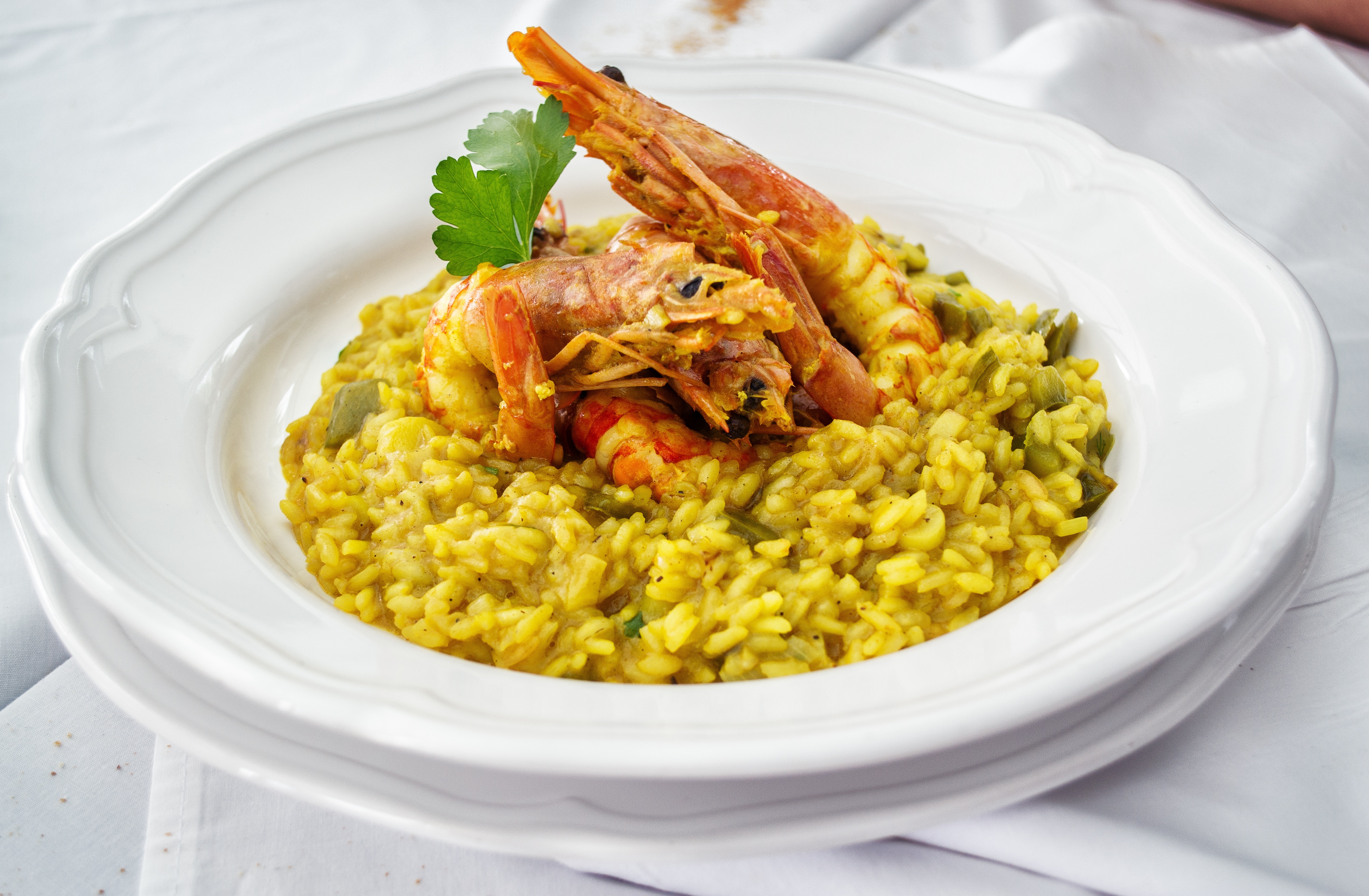 Ein Risotto mit Meeresfrüchten fasziniert durch seine Cremigkeit, aber auch mit Biss.