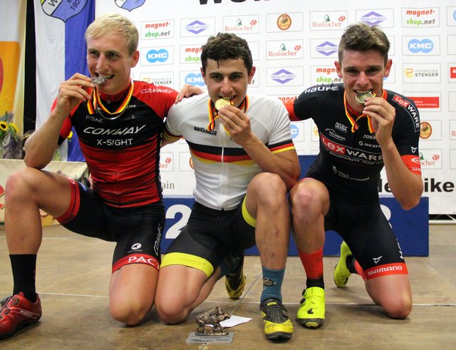 Felix Kluasmann gewinnt die Goldmedaille bei den Deutschen-Eliminator-Meisterschaften. | Foto: Alfred Klausmann