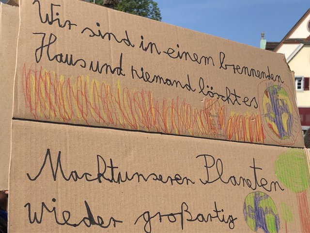 Forderungen der Offenburger Jugend für mehr Klimaschutz | Foto: gro