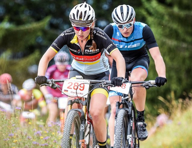 65 km und 2400 Hm. Clarissa Mai fuhr beim Montafon Marathon immer vorne weg. | Foto: Sportfotograf