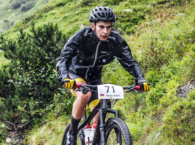 Trotz jedem Wetter. Martin Zehnle siegte beim M3 Montafon Marathon eine strake Leistung. | Foto: Sportfotograf