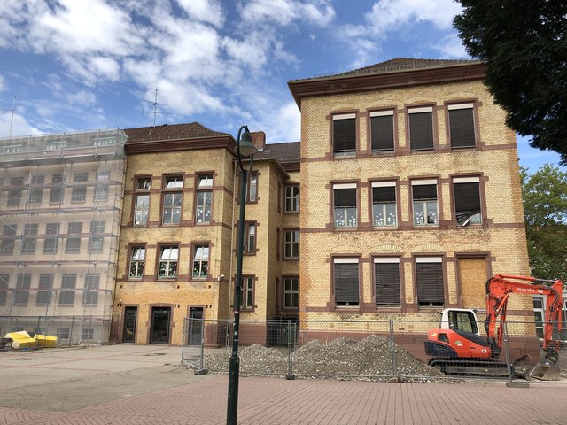 Die Baustelle der Georg-Monsch-Schule von außen | Foto: Stadt Offenburg