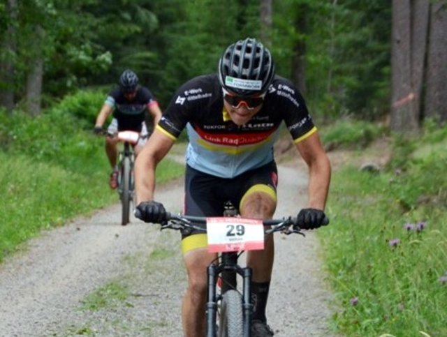 Marian Singler fuhr bei seinem ersten UCI S2 Rennen ein starkes Ergebnis ein. | Foto: privat