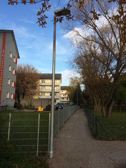 Der Fußweg Richtung Kindergarten