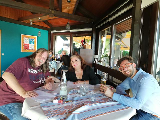 Cécile Solin, Gunnar Sommer und Manuel Fast in der Jazz Cantine | Foto: Patricia Fimeyer