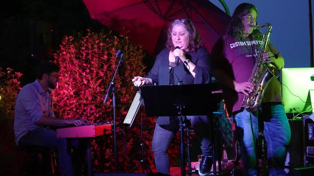 Cécile Solin, Gunnar Sommer und Manuel Fast in der Jazz Cantine | Foto: Gerd Birsner
