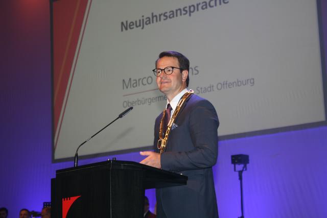 Marco Steffens bei der Neujahrsansprache | Foto: gro