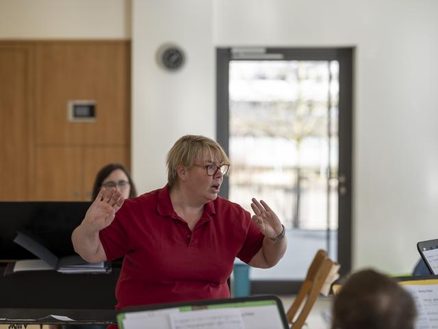Dirigentin Sonja Große in Aktion | Foto: Gerhard Große