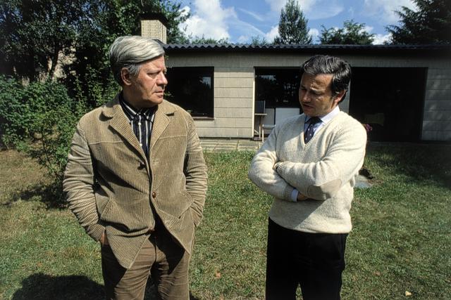 Hubert Burda trifft Helmut Schmidt (links). | Foto: Hubert Burda Media/Corporate Communication/Archiv