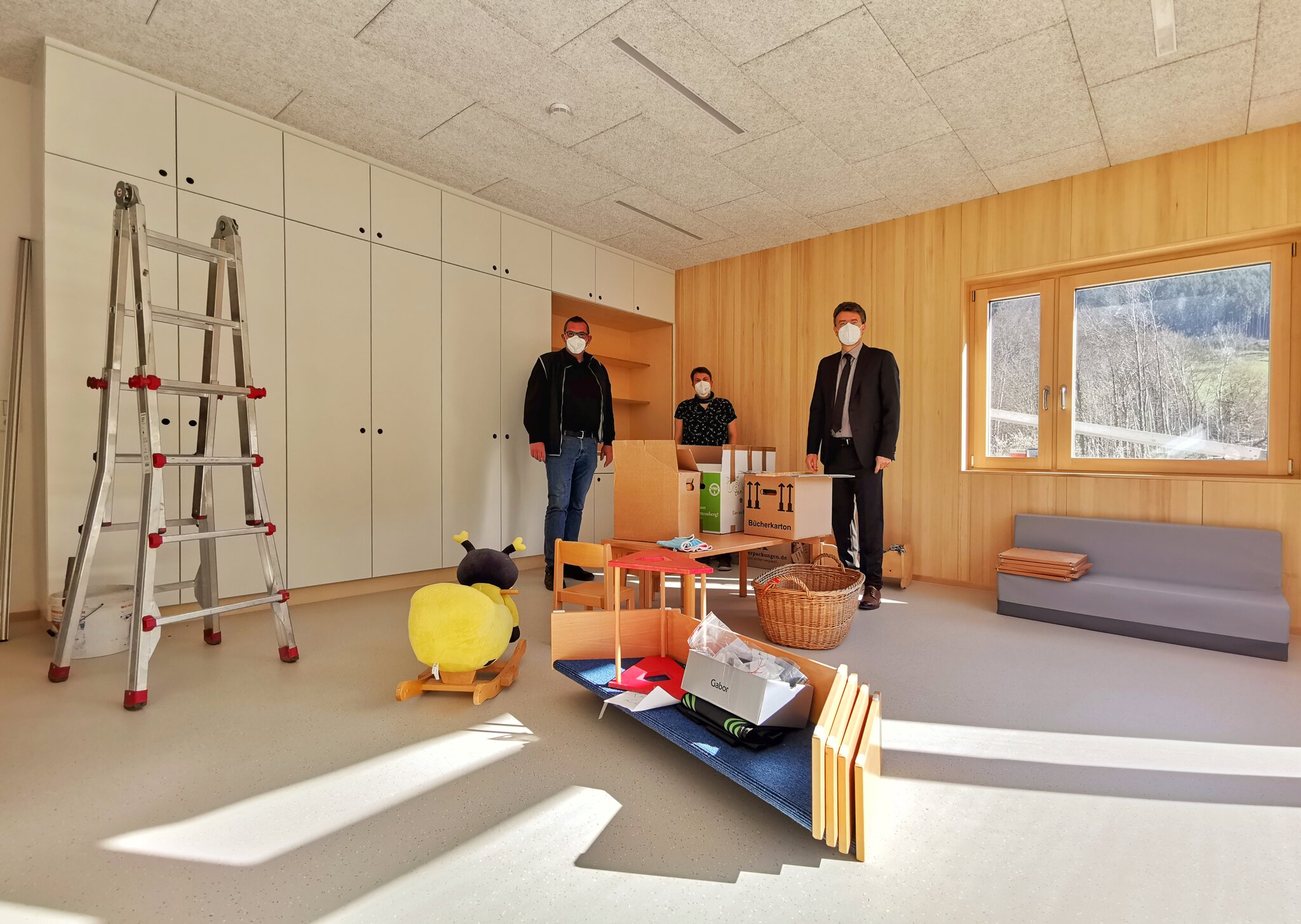 Nach zwölf Monaten Bauzeit: Der Schwaibacher Kindergarten zieht um