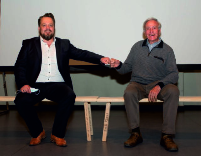 Stephan Danner ehrte Andreas Werner für seine 50-jährige Mitgliedschaft.
