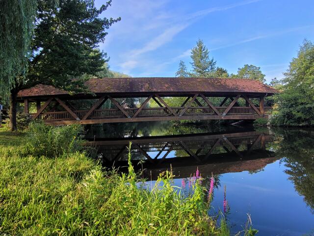 Fachwerkholzbrücke in Richtung Industriepark | Foto: Holger Hemler/Gemeinde Willstätt