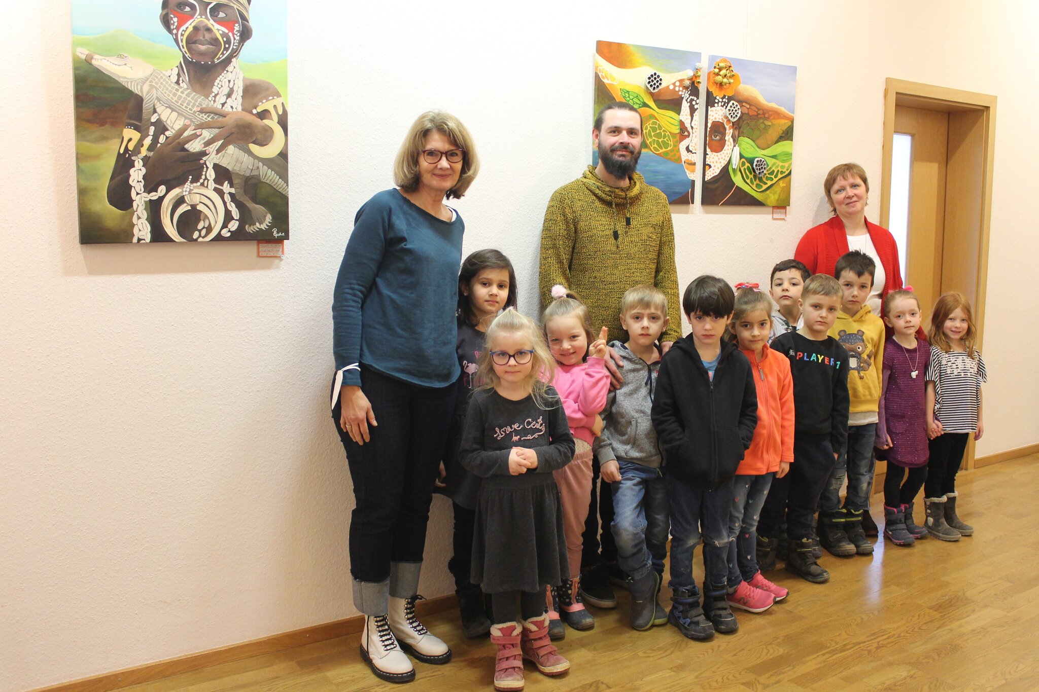 Bilder einer Ausstellung: Kindergarten Wunderfitz entdeckt die Maori