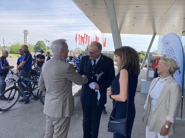 Thomas Strobl und Laurent Tarasco, Contrôleur Général de La Police Nationale | Foto: gro