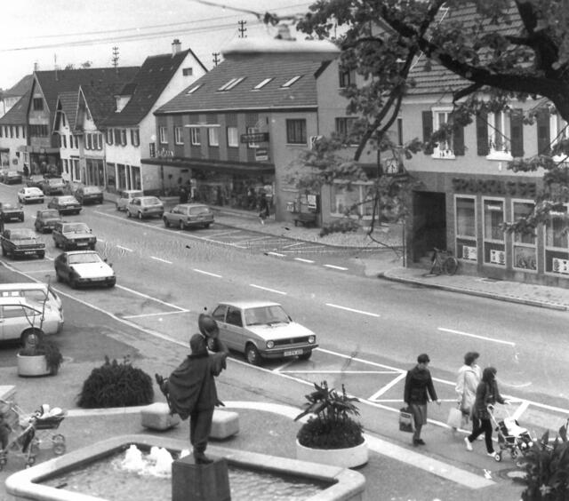 Die Haupstraße in Renchen in den 70er-Jahren | Foto: Stadt Renchen